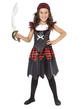 Load image into Gallery viewer, Pirate Skull &amp; Crossbones Girl Costume

