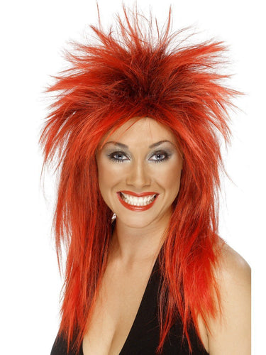 Rock Diva Wig, Red