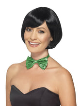 Load image into Gallery viewer, Sequin Bow Tie, Green
