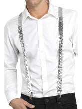 Load image into Gallery viewer, Sequin Braces, Silver
