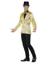 Load image into Gallery viewer, Sequin Jacket, Mens, Gold Alternative View 1.jpg
