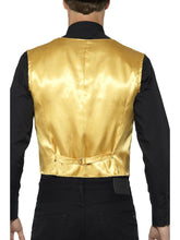Load image into Gallery viewer, Sequin Waistcoat, Gold Alternative View 2.jpg
