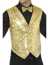 Load image into Gallery viewer, Sequin Waistcoat, Gold
