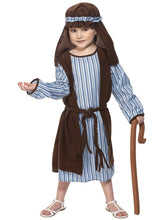 Load image into Gallery viewer, Shepherd Costume, Child, Blue &amp; Brown Alternative View 3.jpg
