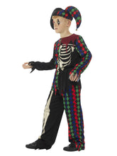 Load image into Gallery viewer, Skeleton Jester Costume Alternative View 1.jpg
