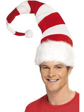 Load image into Gallery viewer, Striped Santa Hat Alternative View 1.jpg
