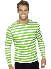 Load image into Gallery viewer, Stripy T-Shirt, Green Alternative View 2.jpg
