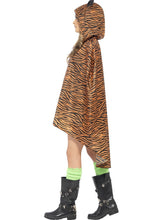 Load image into Gallery viewer, Tiger Party Poncho Alternative View 1.jpg
