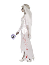 Load image into Gallery viewer, Till Death Do Us Part Zombie Bride Costume Alternative View 1.jpg
