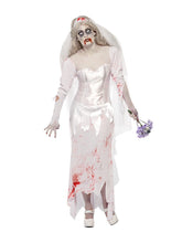 Load image into Gallery viewer, Till Death Do Us Part Zombie Bride Costume Alternative View 3.jpg
