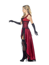 Load image into Gallery viewer, Western Authentic Brothel Babe Costume, Burgundy Alternative View 1.jpg
