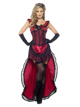 Load image into Gallery viewer, Western Authentic Brothel Babe Costume, Burgundy
