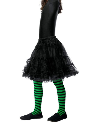 Wicked Witch Tights, Child, Green & Black