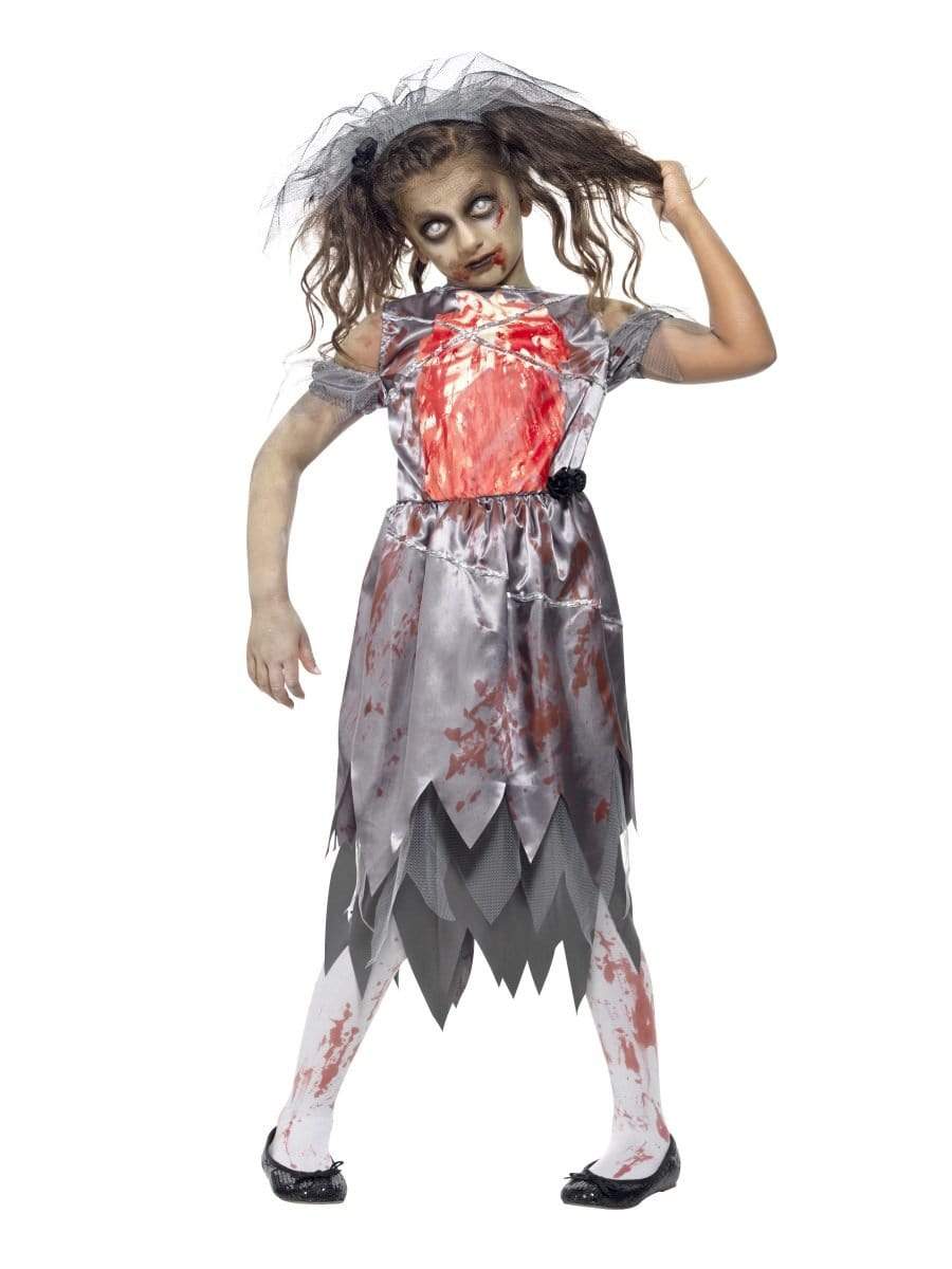 Zombie Bride Costume, Grey