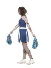 Load image into Gallery viewer, Zombie Cheerleader Costume, Blue Alternative View 1.jpg
