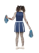 Load image into Gallery viewer, Zombie Cheerleader Costume, Blue Alternative View 2.jpg
