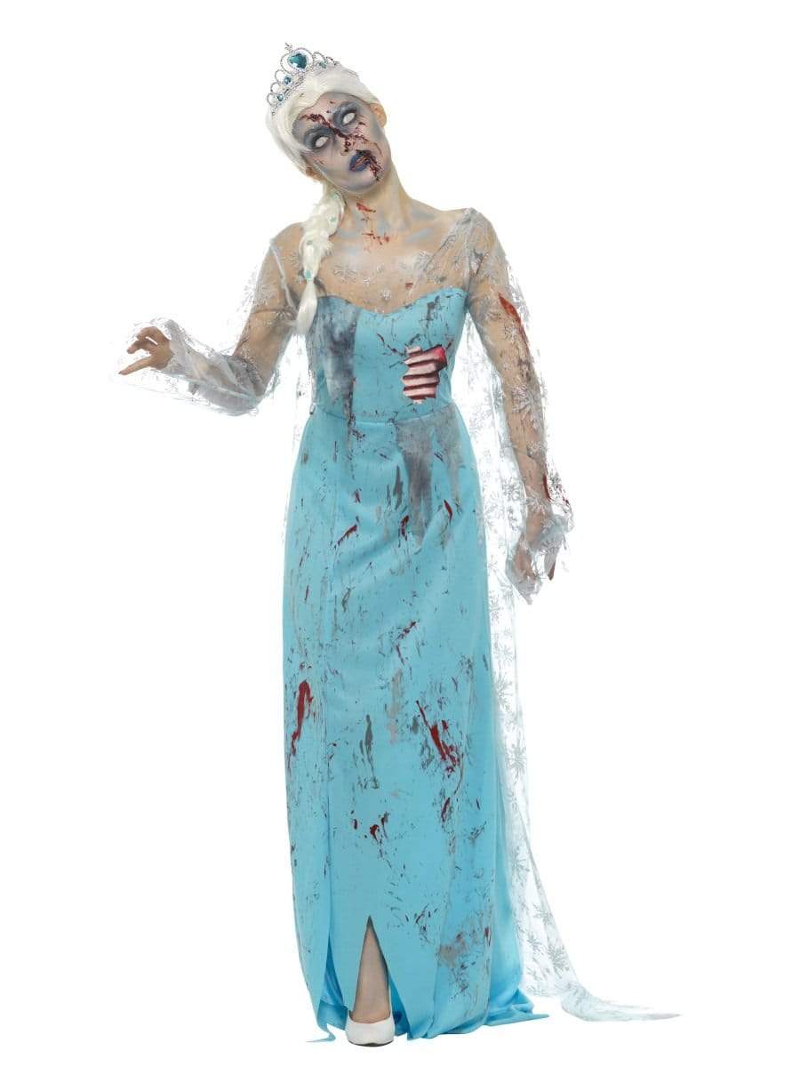 Zombie Froze To Death Womens Costume Blue Zombie Froze To Death Womens Costume Blue