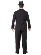 Load image into Gallery viewer, Zombie Gangster Costume, Black Alternative View 2.jpg
