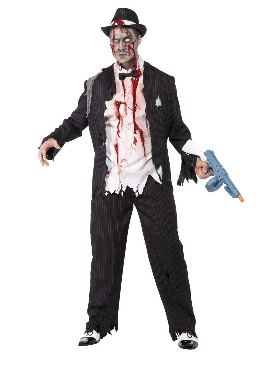 Zombie Gangster Costume, Black
